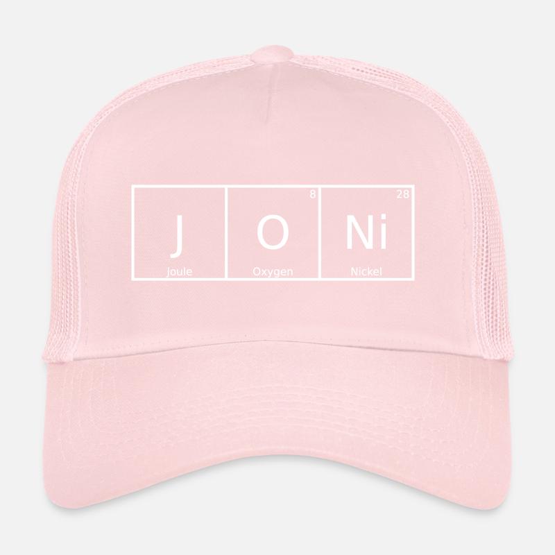 Joni Nom Prénom Chimie Éléments du tableau périodique Casquette trucker 