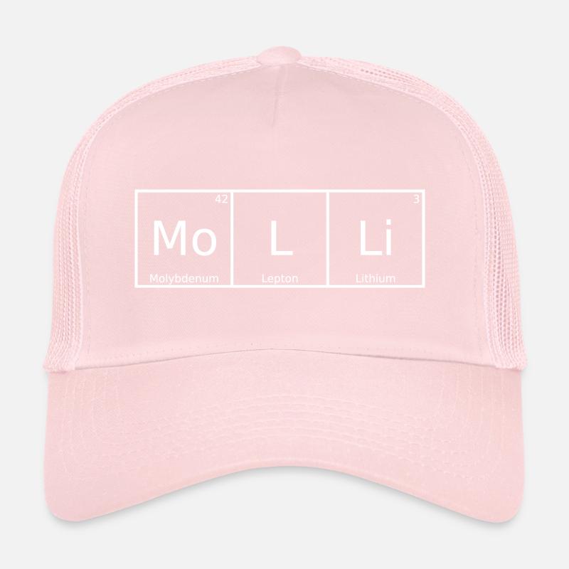 Molli Name First Name Chemistry Periodic Table Elements Trucker Cap