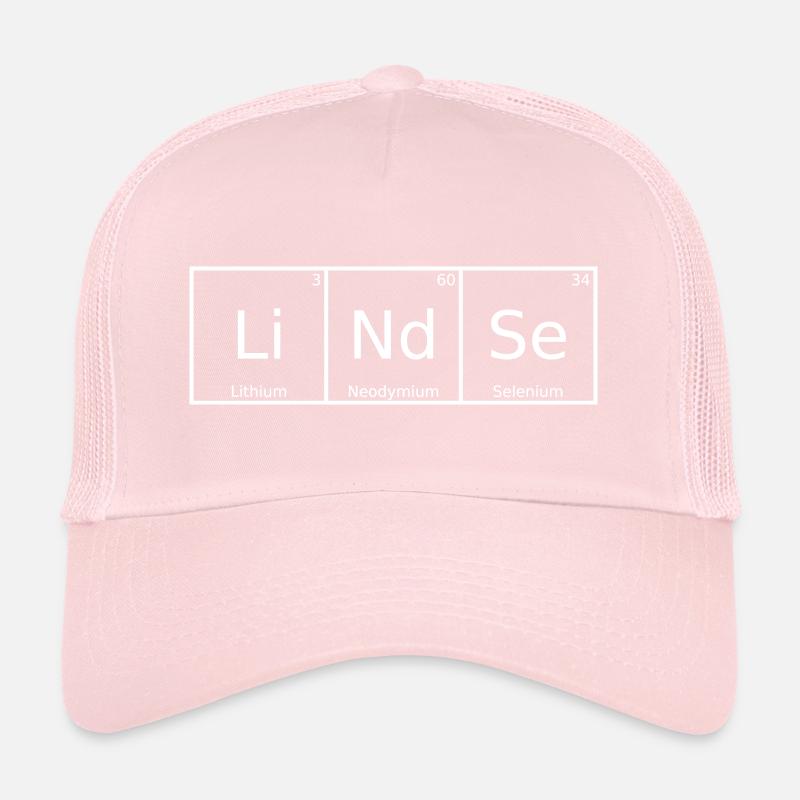Lindse Name First Name Chemistry Periodic Table Elements Trucker Cap