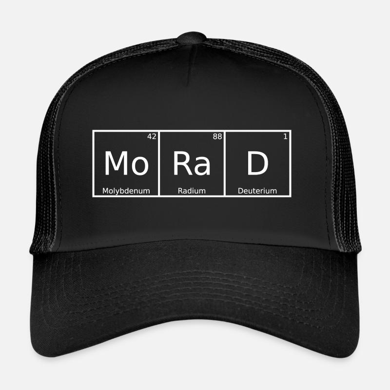Morad Nom Prénom Chimie Tableau Périodique Éléments Casquette trucker 