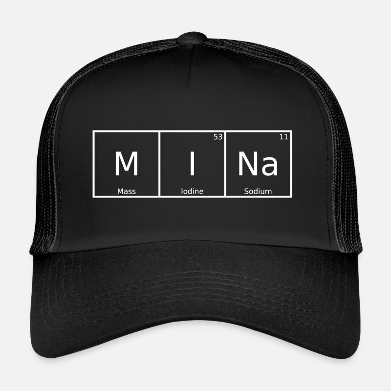 Mina Name First Name Chemistry Periodic Table Elements Trucker Cap