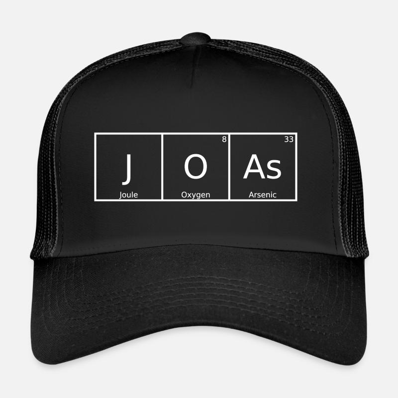 Joas Name First Name Chemistry Periodic Table Elements Trucker Cap