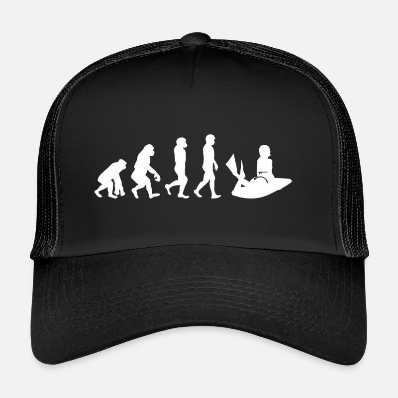Bodyboarding Bodyboarder Surfing Evolution - Trucker Cap - black/black