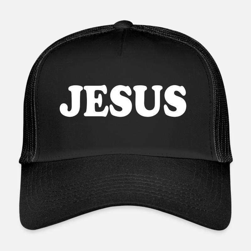Jesus - Trucker Cap - Schwarz/Schwarz