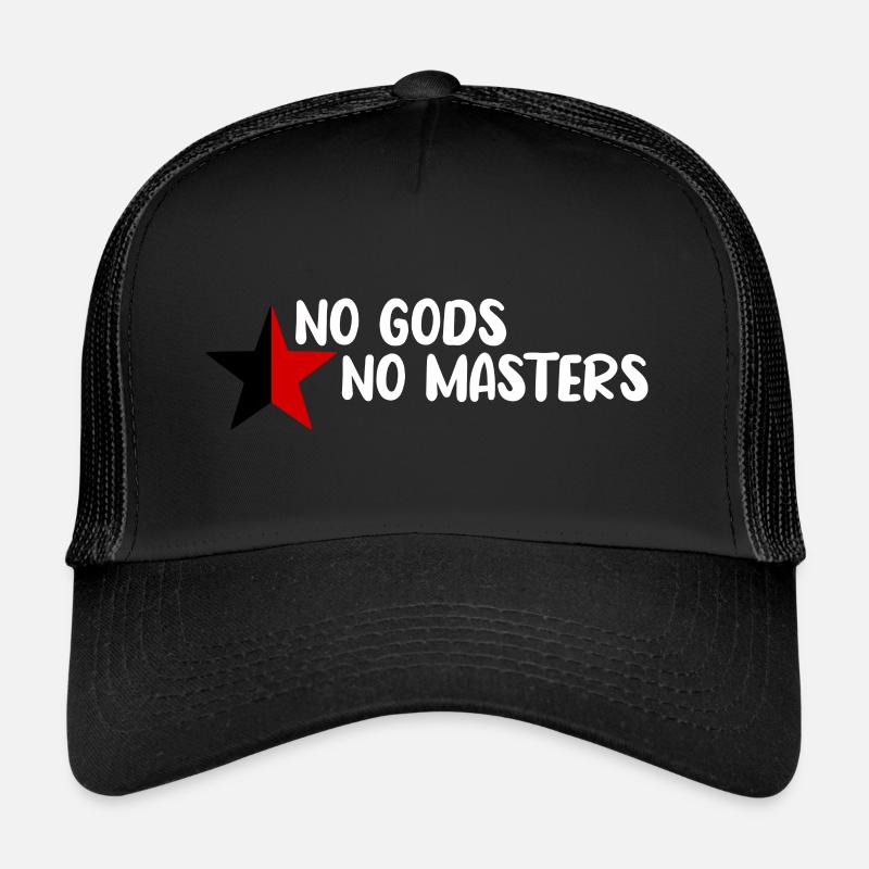 No Gods No Masters - Trucker Cap - Schwarz/Schwarz