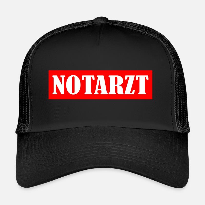 Notarzt - Trucker Cap - Schwarz/Schwarz