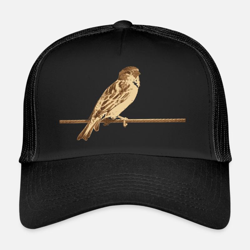 Oiseau moineau Casquette trucker 