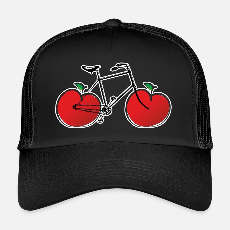 apple bicycle - Trucker Cap - black/black