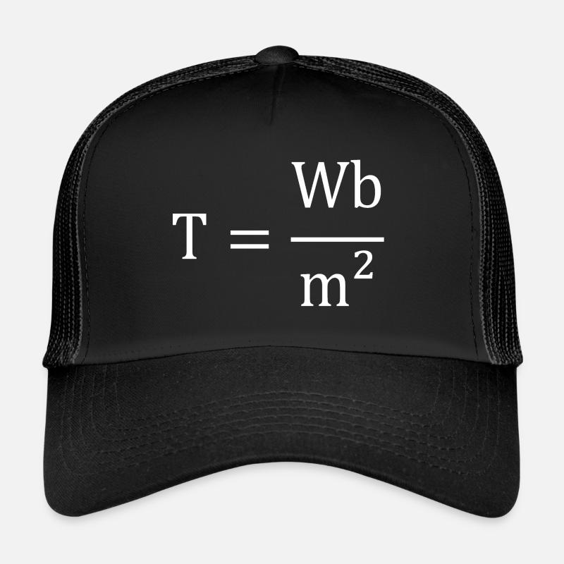 Tesla 1 - Trucker Cap - Schwarz/Schwarz