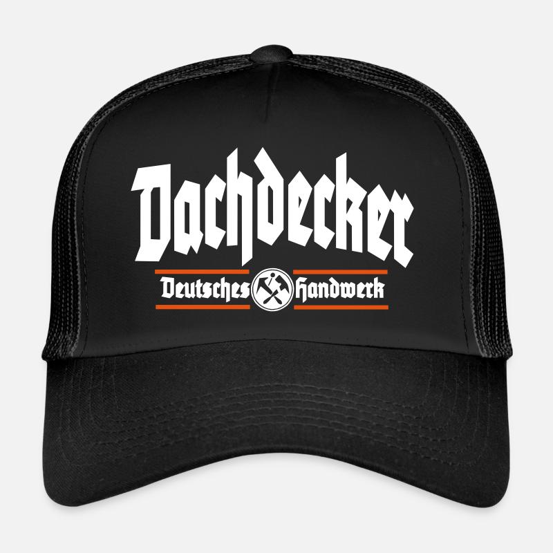 Dachdecker Deutsches Handwerk - Trucker Cap - Schwarz/Schwarz