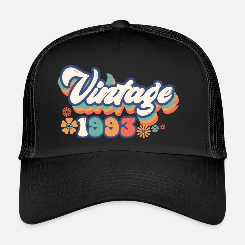 1993 Anniversaire Vintage - Casquette trucker  - noir/noir
