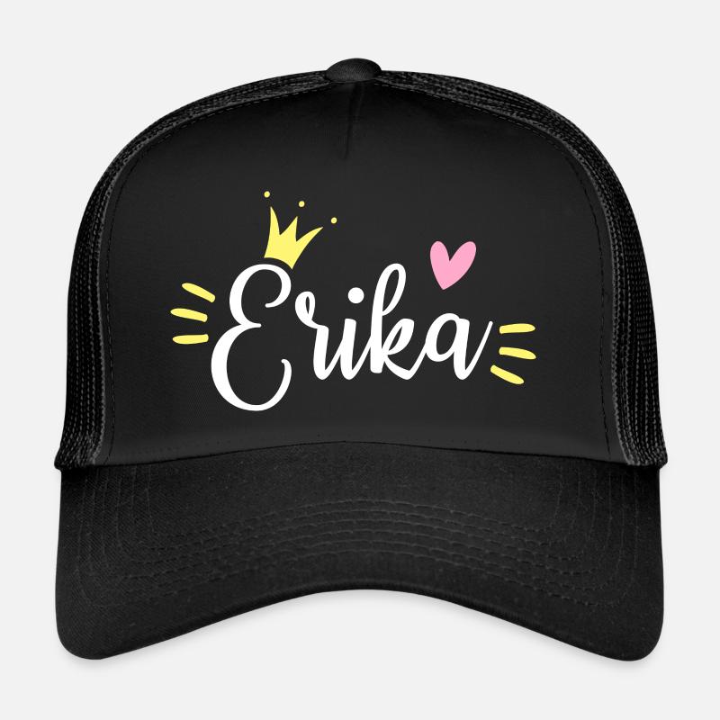 Erika Name Crown Trucker Cap