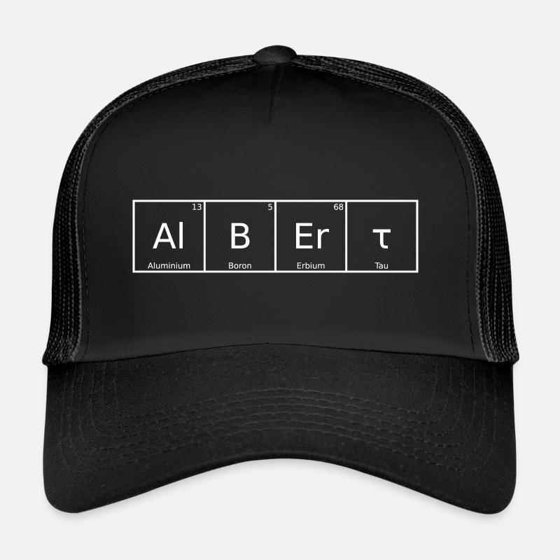 Albert Name Vorname Chemie Periodensystem Elemente Trucker Cap
