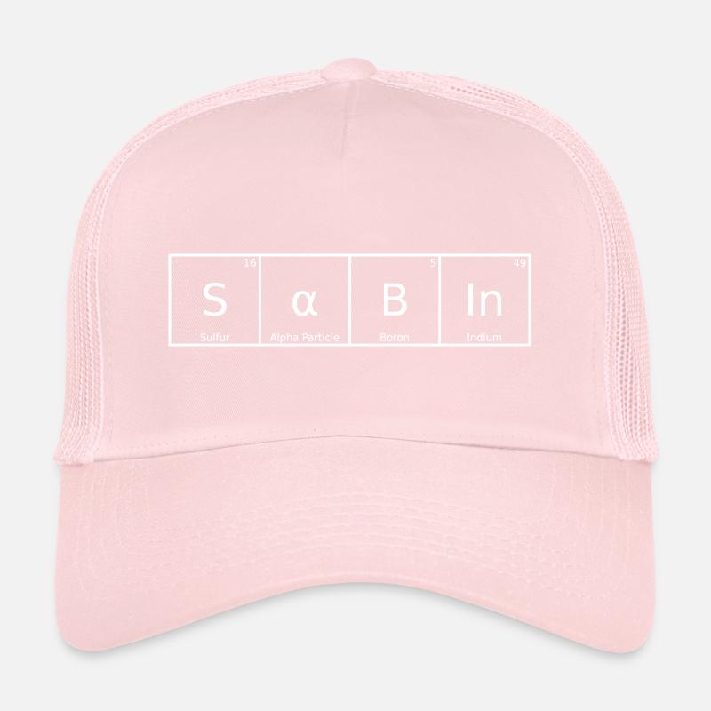 Sabin Name First Name Chemistry Periodic Table Elements Trucker Cap