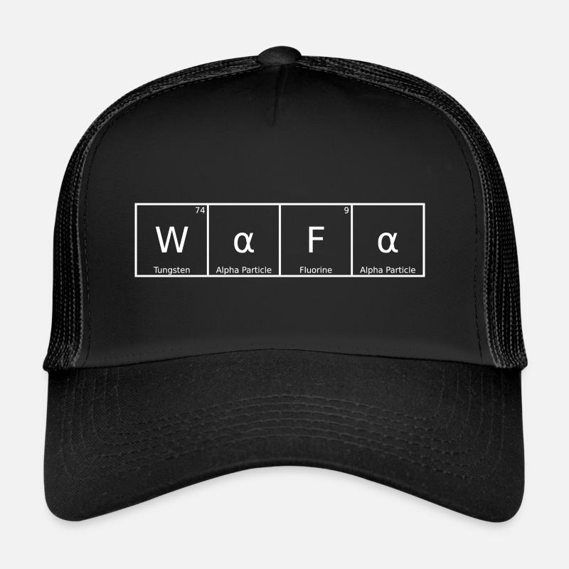Wafa Nom Prénom Chimie Éléments du tableau périodique Casquette trucker 