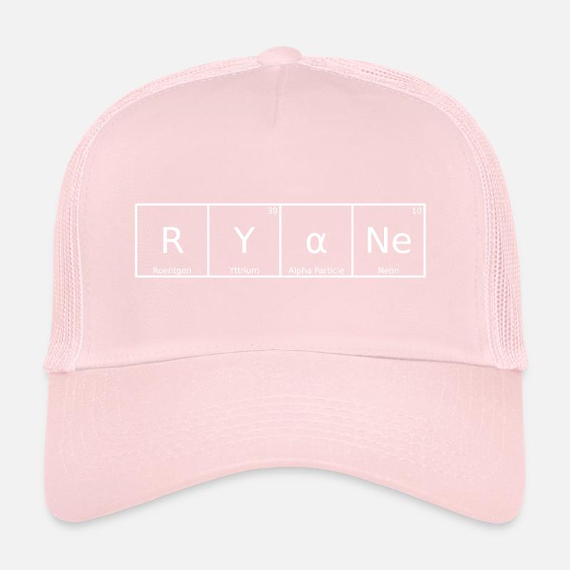 Ryane Nom Prénom Chimie Éléments du tableau périodique Casquette trucker 
