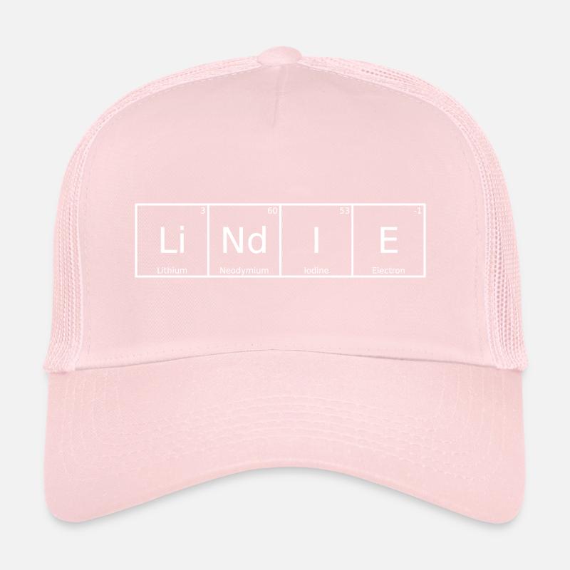 Lindie Nom Prénom Chimie Éléments du tableau périodique Casquette trucker 
