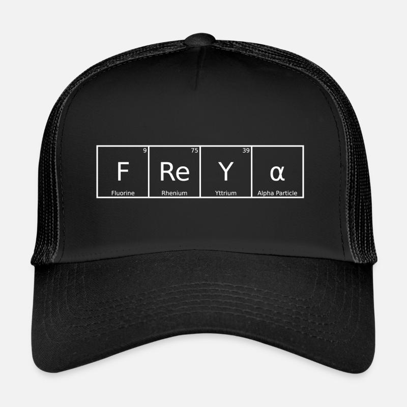 Freya Name First Name Chemistry Periodic Table Elements Trucker Cap