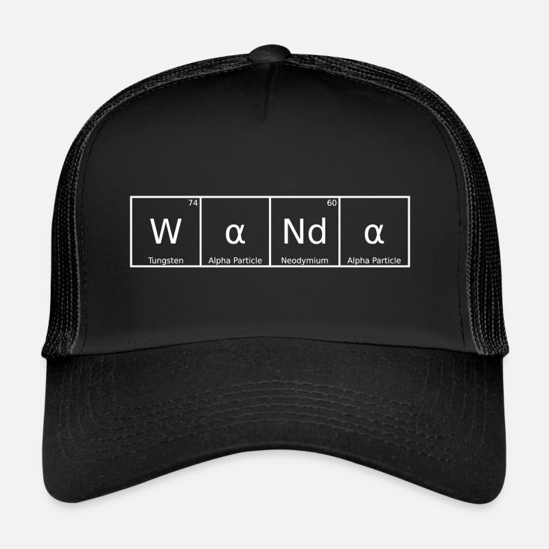 Wanda Nom Prénom Chimie Tableau périodique Éléments Casquette trucker 