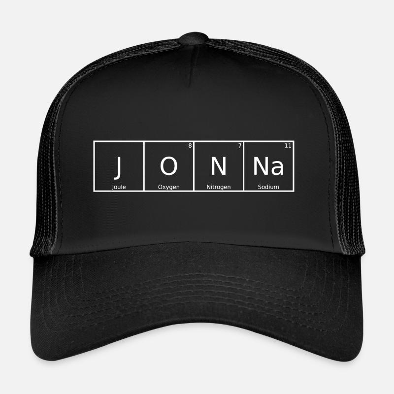 Jonna Surname First name Chemistry Periodic Table Elements Trucker Cap