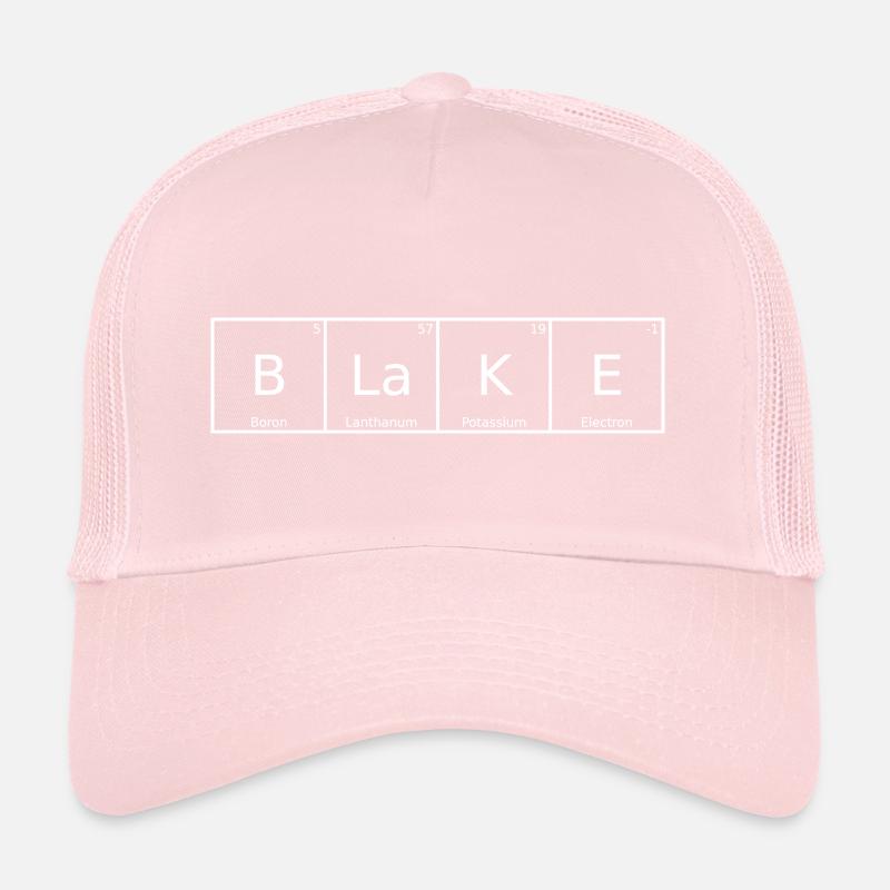Blake Surname First Name Chemistry Periodic Table Elements Trucker Cap