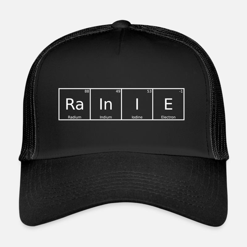 Rainie Nom Prénom Chimie Tableau périodique Éléments Casquette trucker 