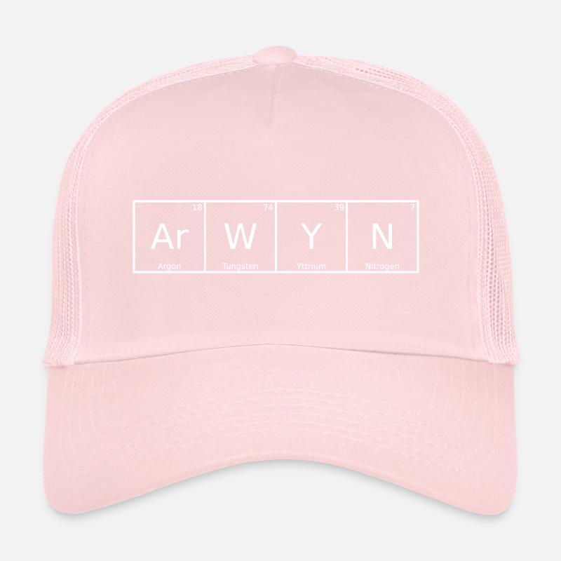 Arwyn Surname First Name Chemistry Periodic Table Elements Trucker Cap