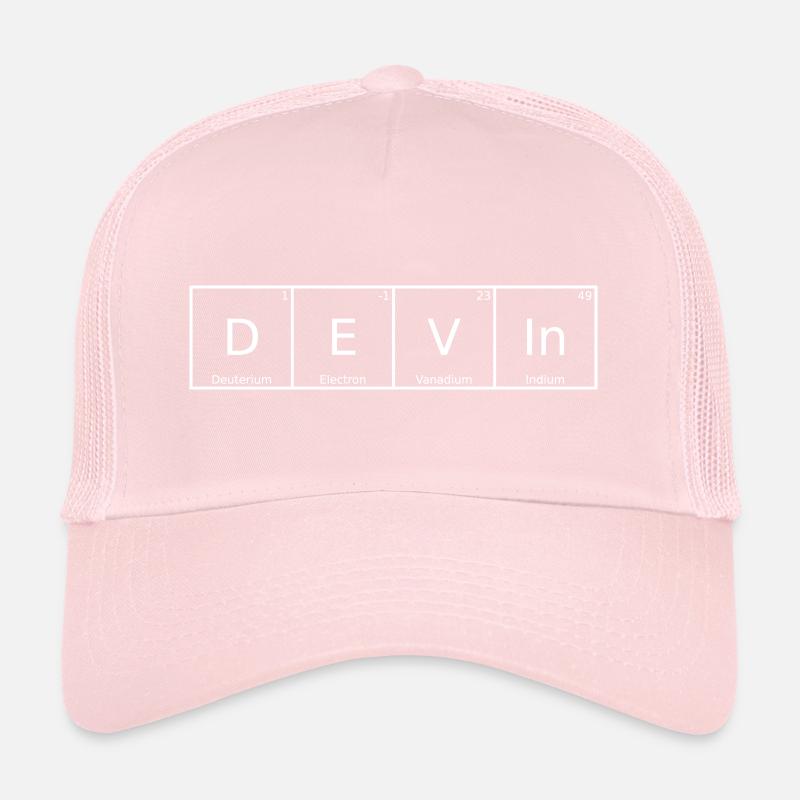 Devin Surname First name Chemistry Periodic Table Elements Trucker Cap
