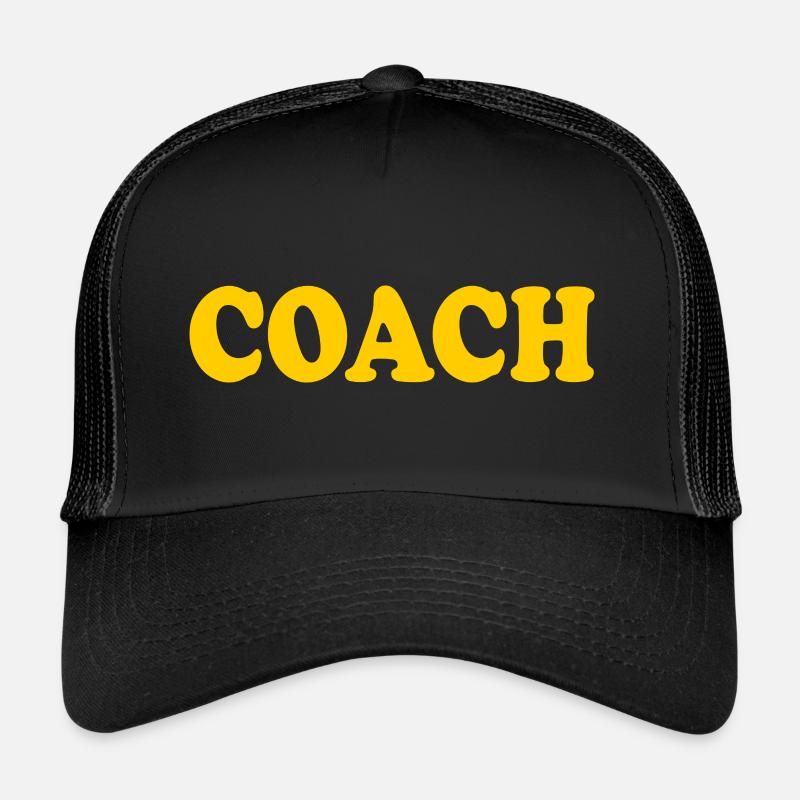 Coach - Trucker Cap - Schwarz/Schwarz