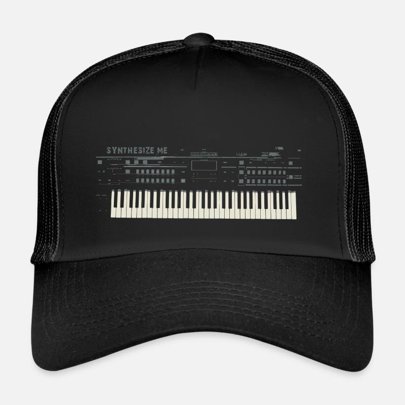 Synthesize me Synthesizer Synthie Pop Geschenk Trucker Cap