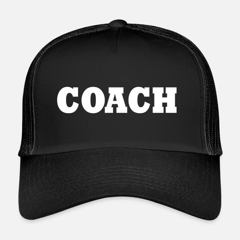Coach - Trucker Cap - Schwarz/Schwarz