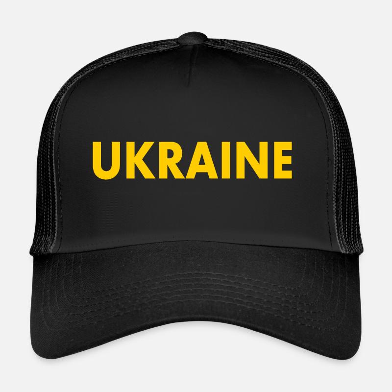 Ukraine - Trucker Cap - Schwarz/Schwarz