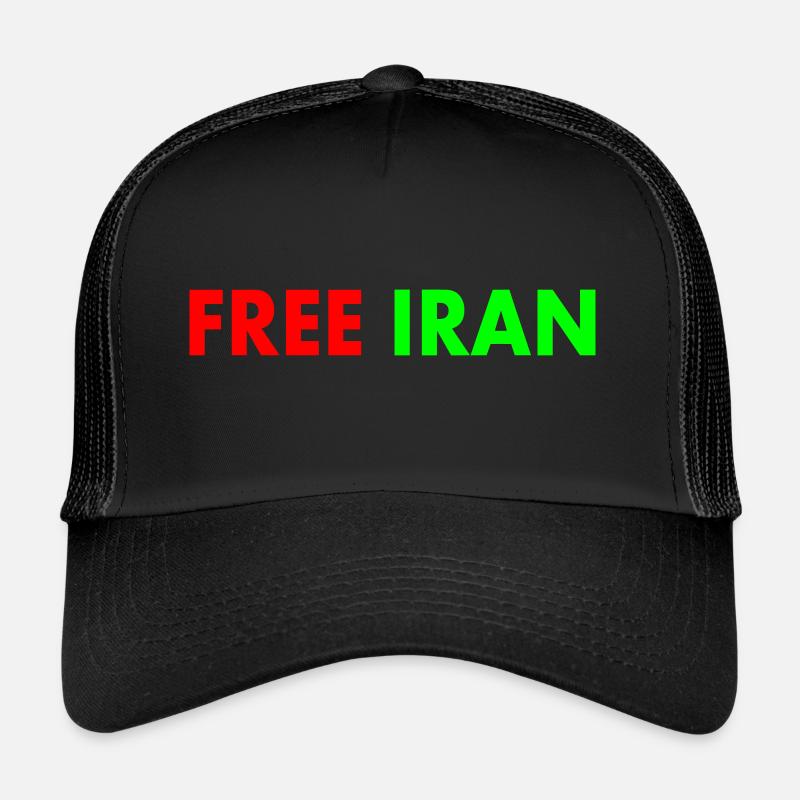 Free iran - Casquette trucker - noir/noir