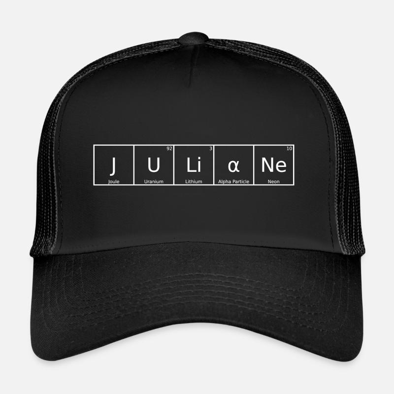 Juliane Name First Name Chemistry Periodic Table Element Trucker Cap