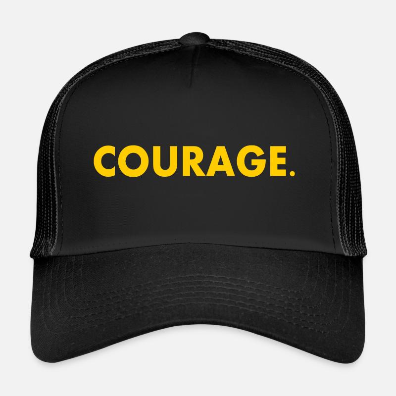 Courage - Trucker Cap - Schwarz/Schwarz