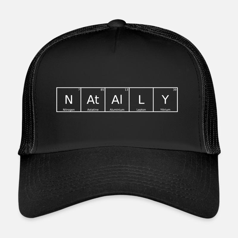Natally Name First Name Chemistry Periodic Table Element Trucker Cap