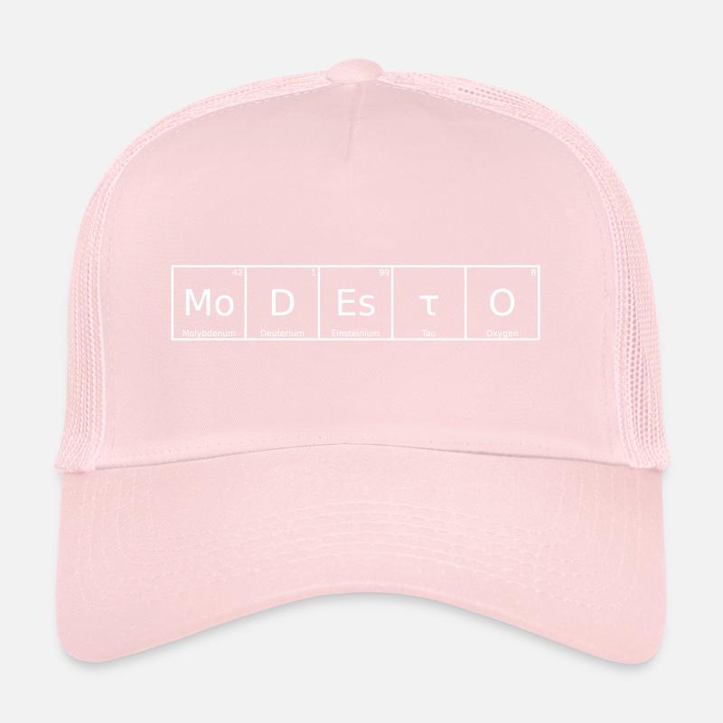 Modesto Nom Prénom Chimie Tableau périodique Elément Casquette trucker 