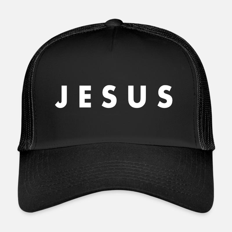 Jesus - Trucker Cap - Schwarz/Schwarz