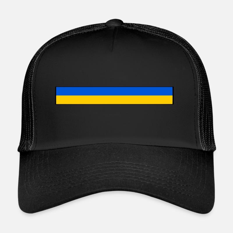 Ukraine - Trucker Cap - Schwarz/Schwarz
