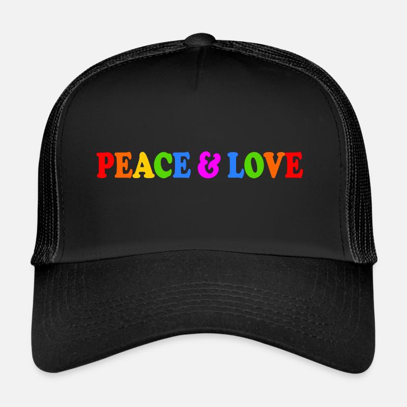 Peace and love Casquette trucker 