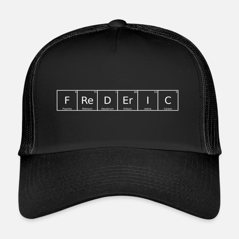 Frederic Name First Name Chemistry Periodic Table Trucker Cap
