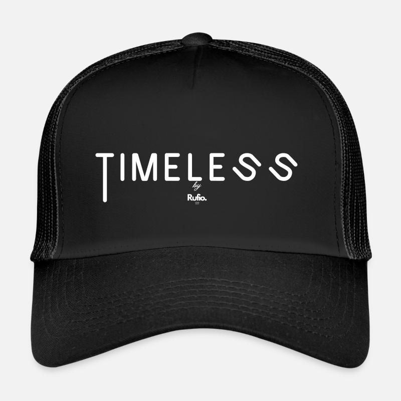 Design intemporel Simple et élégant - Casquette trucker  - noir/noir