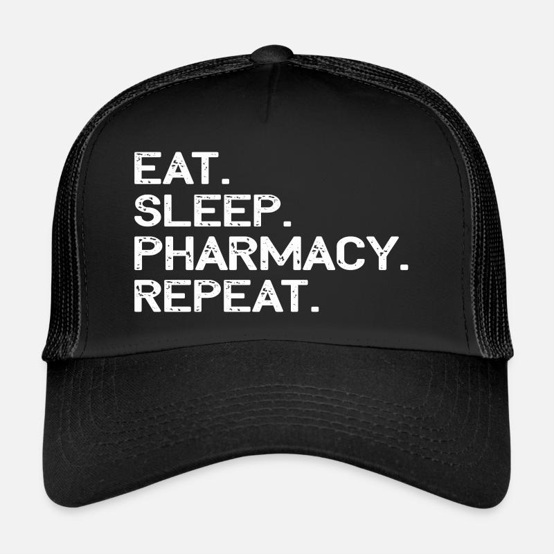 Pharmazie Pharma Studentin Student - Trucker Cap - Schwarz/Schwarz