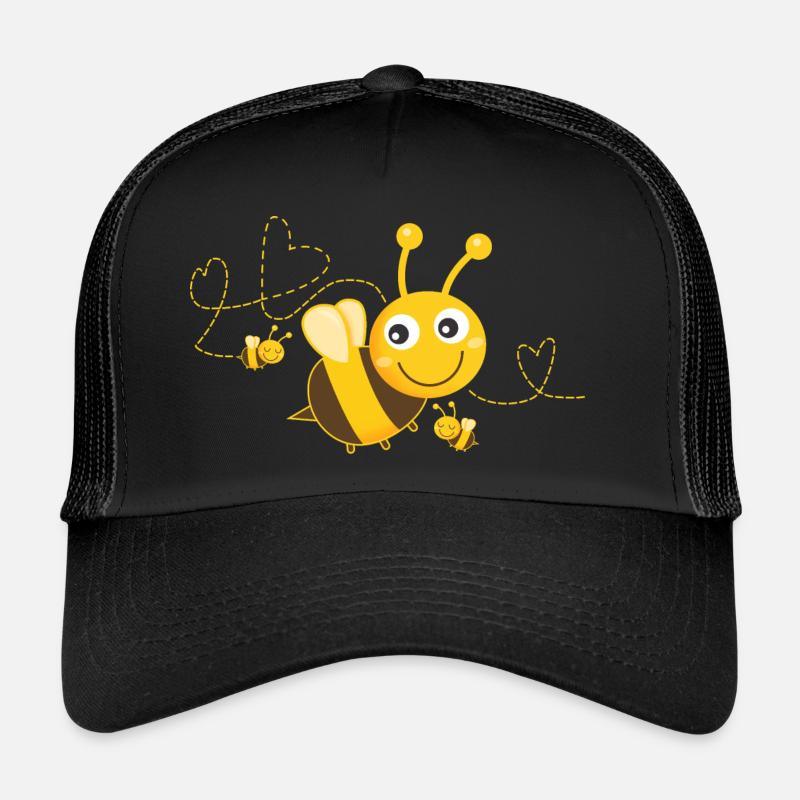Bees Bees Bee Happy Bee Trucker Cap
