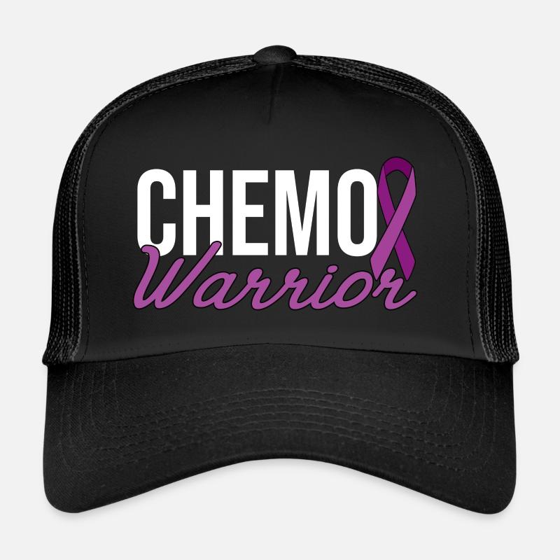 Chemo Warrior - Purple Bow Trucker Cap