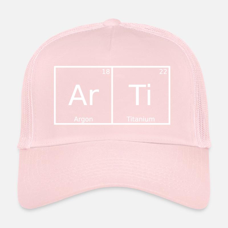 Arti Nom Prénom Chimie Éléments du tableau périodique Casquette trucker 