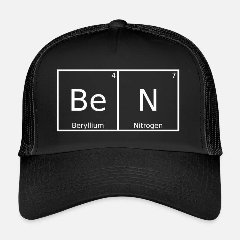 Ben Name Vorname Chemie Periodensystem Elemente Trucker Cap