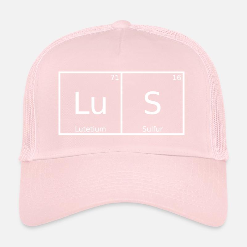 Lus Nom Prénom Chimie Tableau périodique Éléments Casquette trucker 