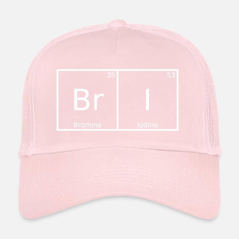 Bri Nom Prénom Chimie Tableau périodique Éléments Casquette trucker 
