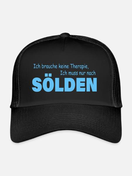 Therapie SÖLDEN - Trucker Cap - Schwarz/Schwarz